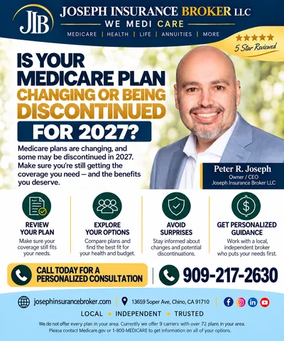 Joseph Insurance Broker Medicare 2027 ad