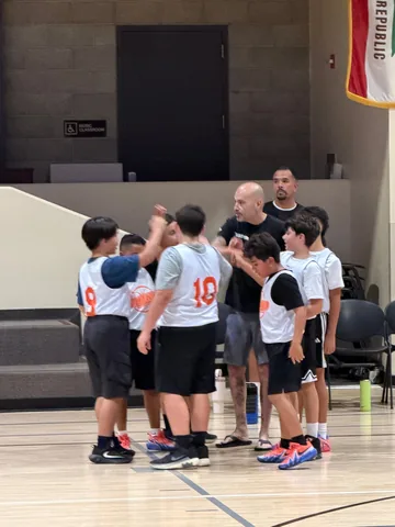 Peter Joseph coaching youth basketball